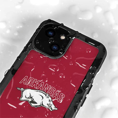 University of Arkansas-Fayetteville Razorbacks Logo iPhone 15 Waterproof Case